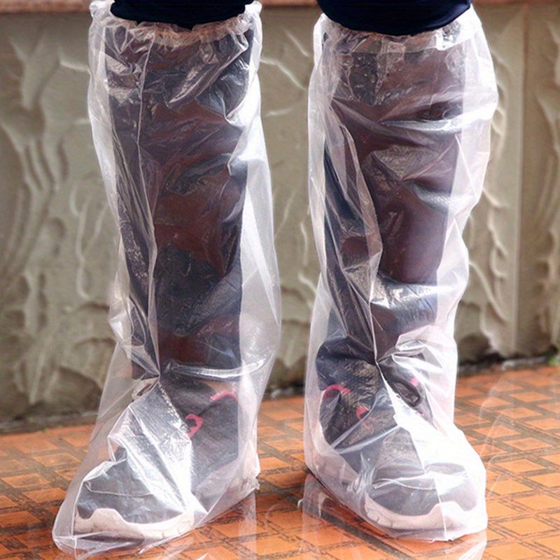 clear plastic shoe covers