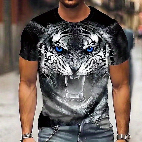 Tiger Shirt New T-shirt Summer Cool Shirts 