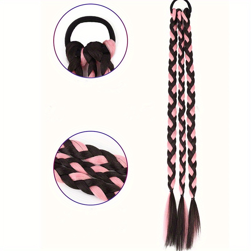 Sweet Braided Ponytail Twisted Hair Piece Natural Dye Temu United Kingdom