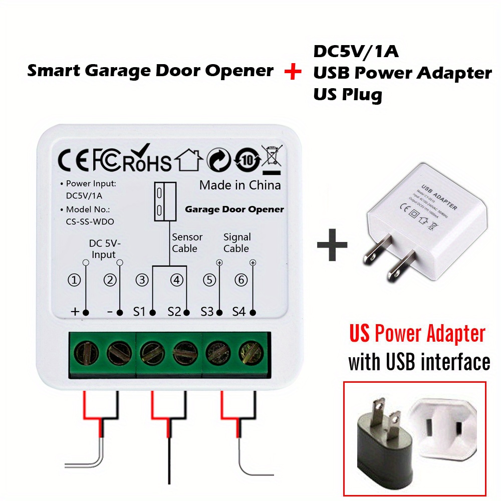 1 Set Interruttore Wifi Apriporta Garage Intelligente - Temu Italy