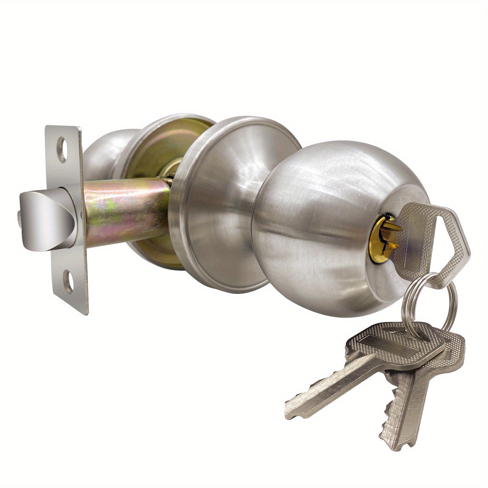 Stainless Steel Door Lock 30mm-50mm Bathroom Round Ball Door Knob