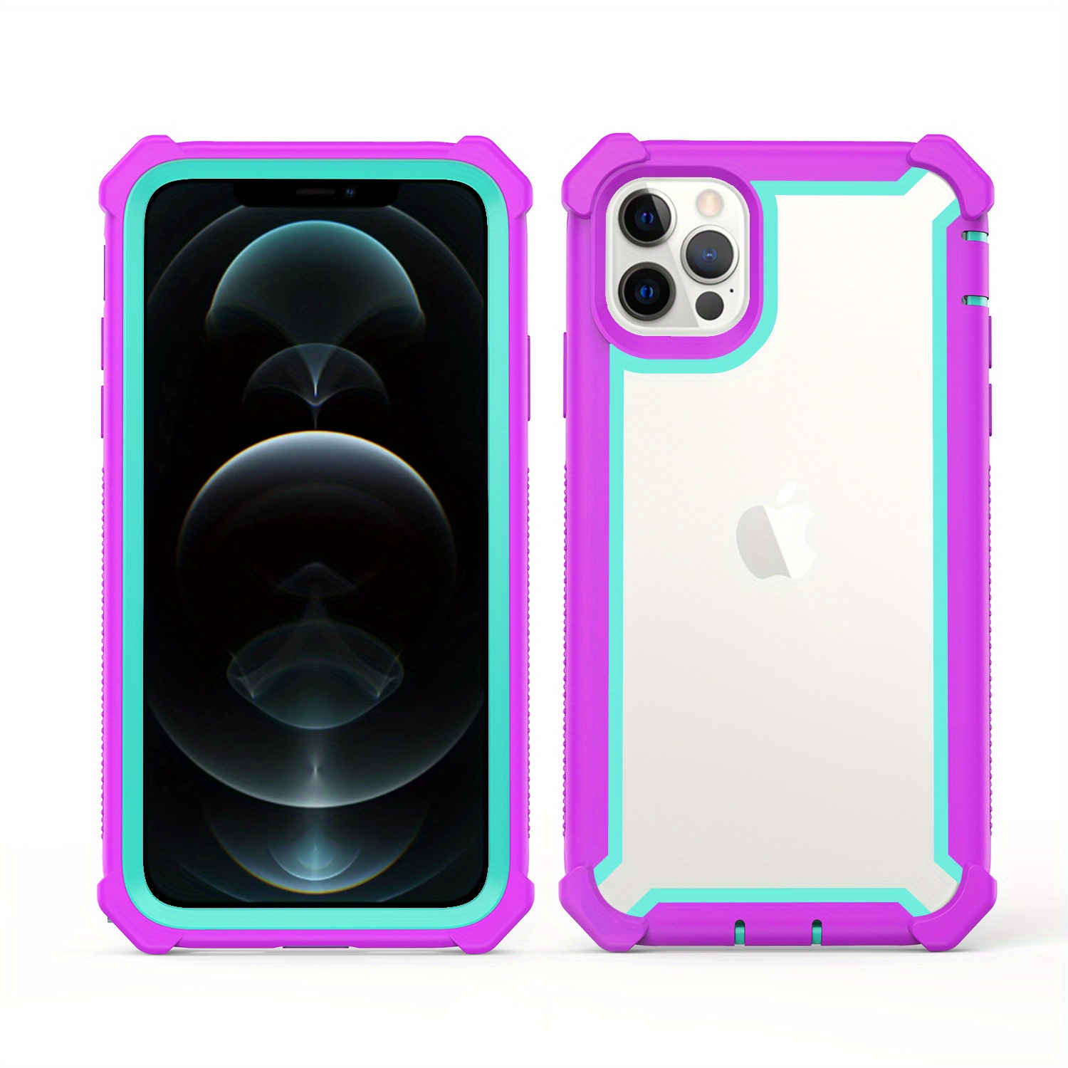 Raptic Shield for iPhone 14 Pro Max Case, Shockproof Protective Clear Black