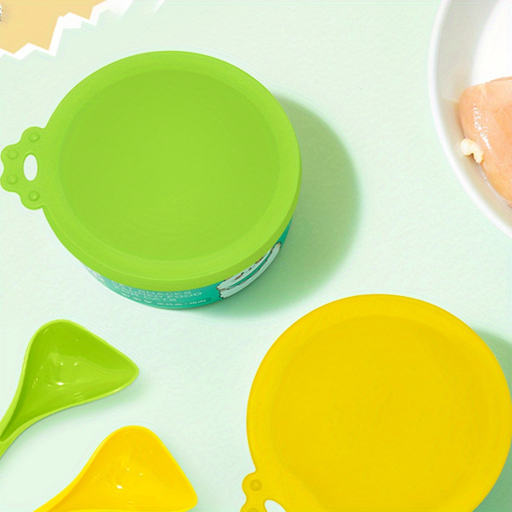 3 in 1 Universal Silicone Pet Food Lid Spoon Keep Cat Dog Temu