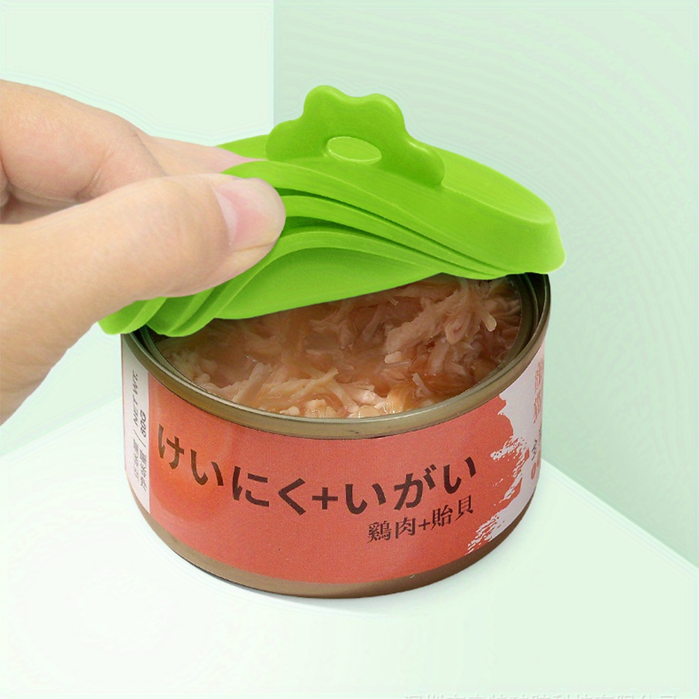 3 in 1 Universal Silicone Pet Food Lid Spoon Keep Cat Dog Temu