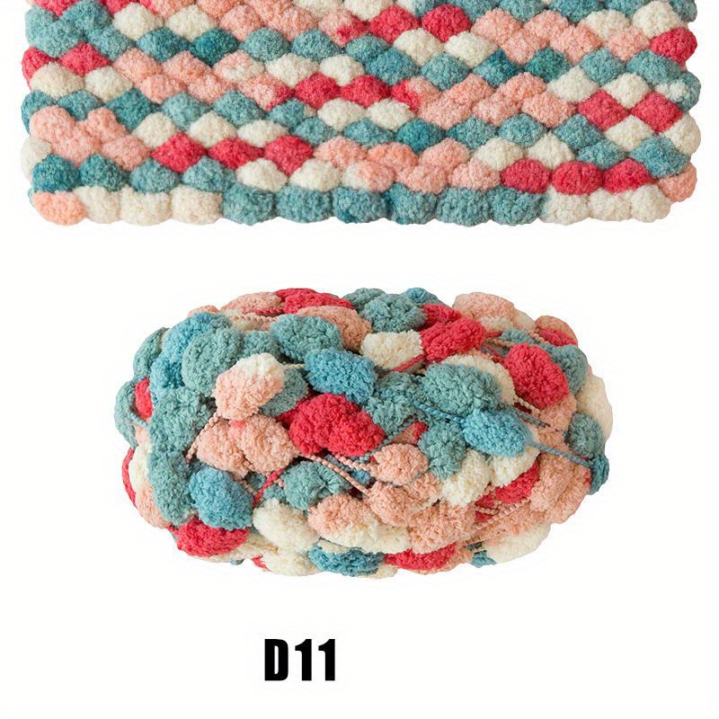 Pom Pom Yarn Jubilee Yarn Knitting Crocheting Crafts - Temu