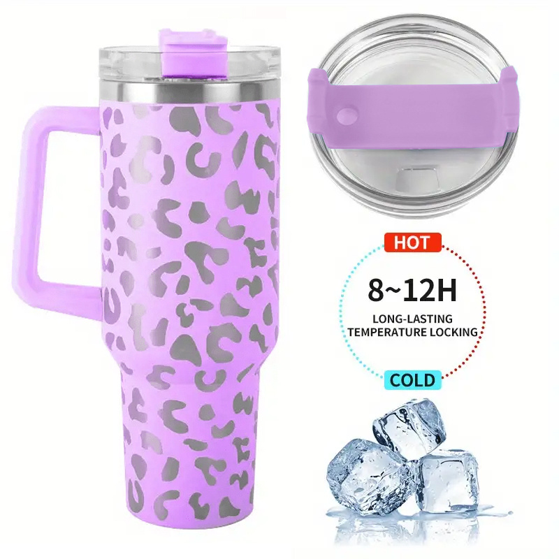 Large Capacity 40oz Stainless Steel Hogg Sublimation Tumblers With Lids,  Straw, Cheetah Cow Print, Leopard Print Ideal For Travel And Car Use  Includes LOGO 1031 From Gardenhome02, $10.64