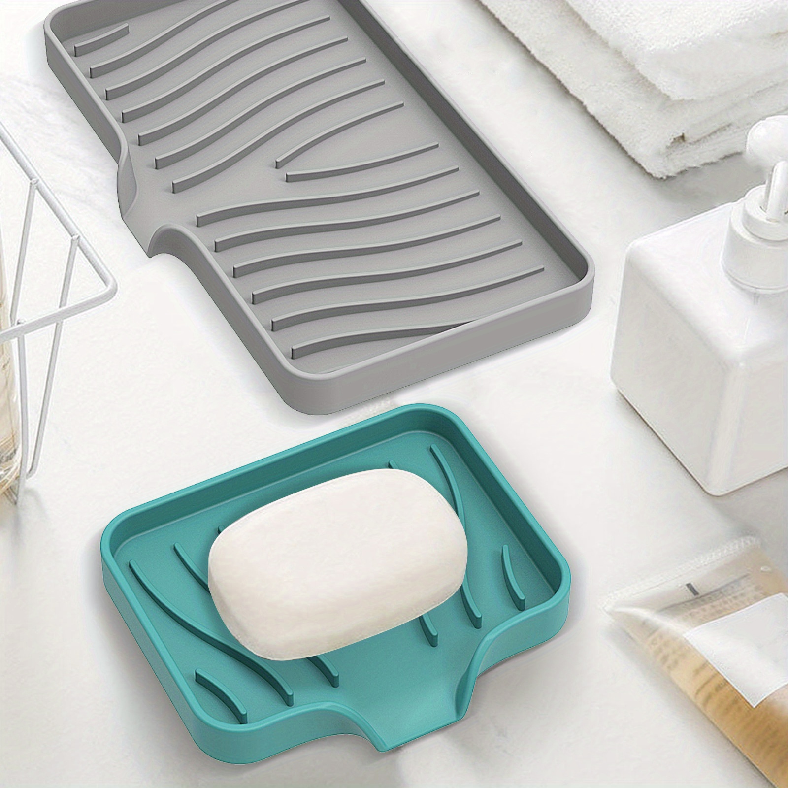 Self Draining Soap Holder Soap Tray Sponge Tray Soap Box Temu
