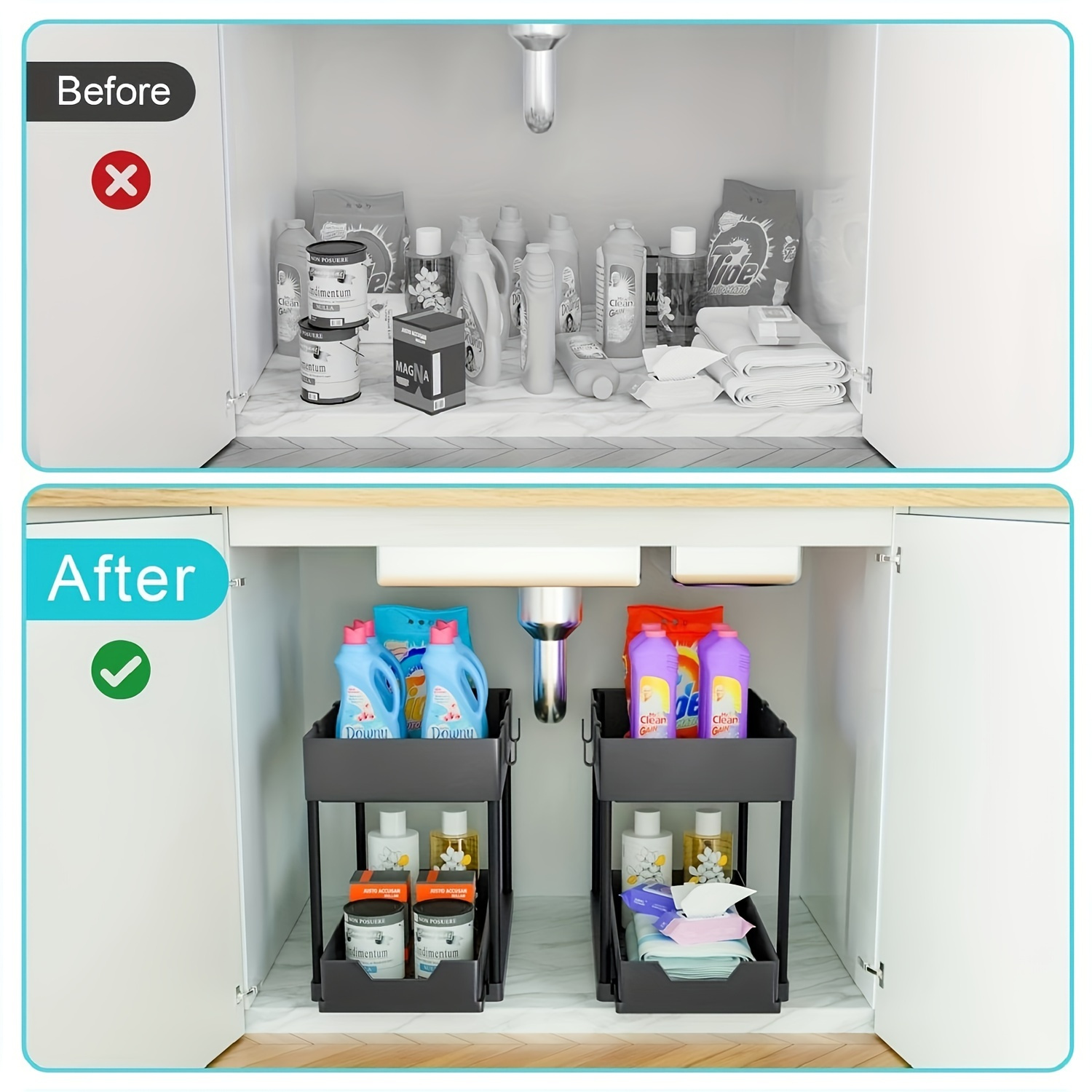 Two tiered Spice Organizer Sink Organizer 2 Tier Bathroom - Temu