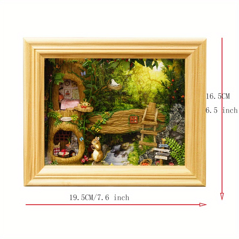 Squirrel Dollhouse Miniature Furniture Kit Handmade Frame - Temu