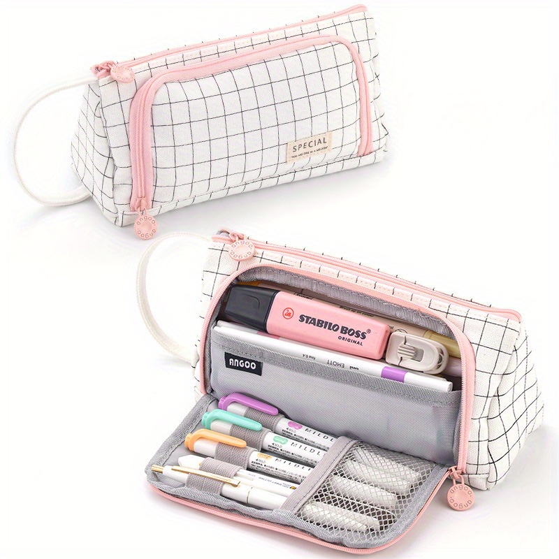Large Capacity Pencil Case Perfect For Office School - Temu