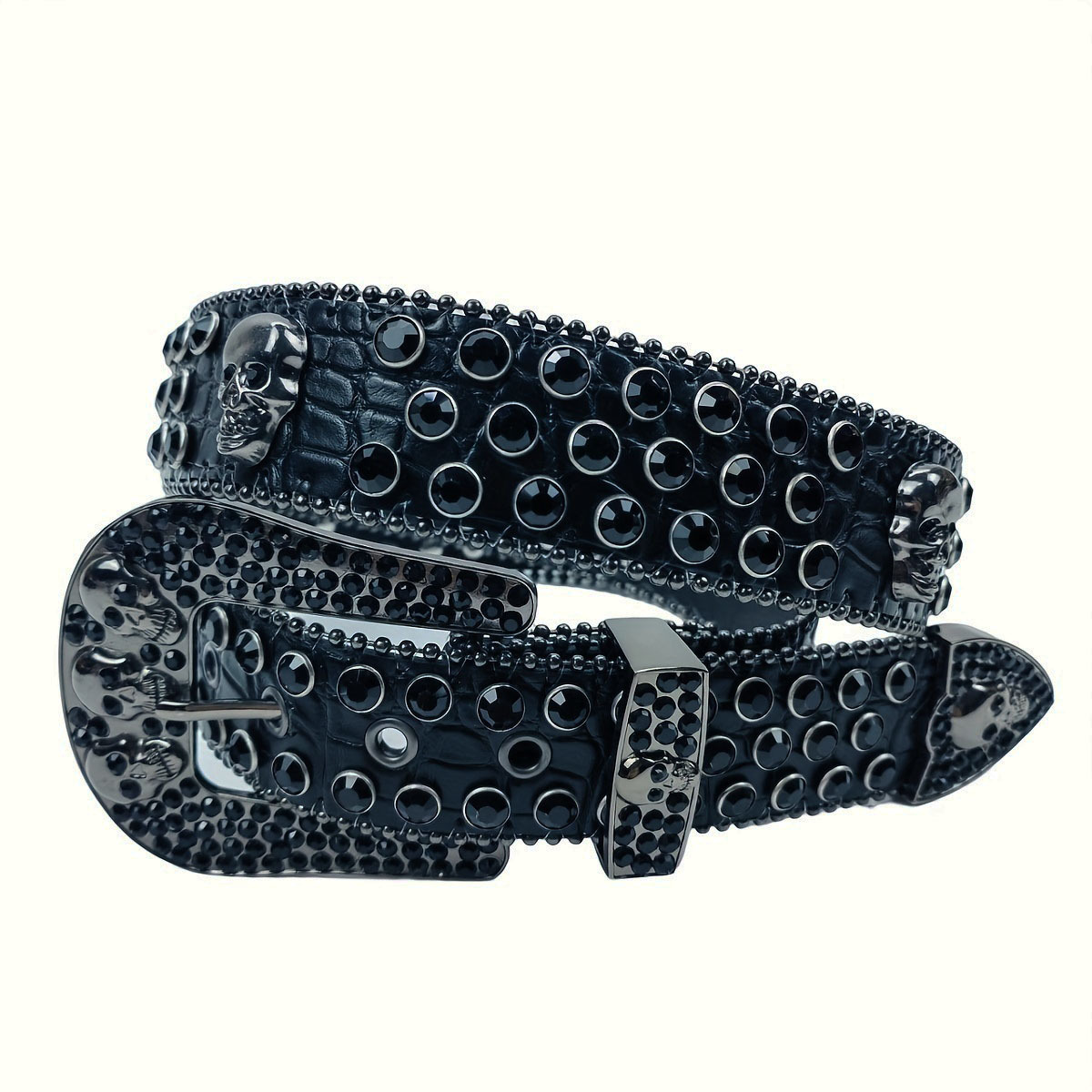 Rivet Belt Rhinestones Belt Men Women's Diamond Studded Belt Designer Belts  For Jeans at  Women's Clothing store