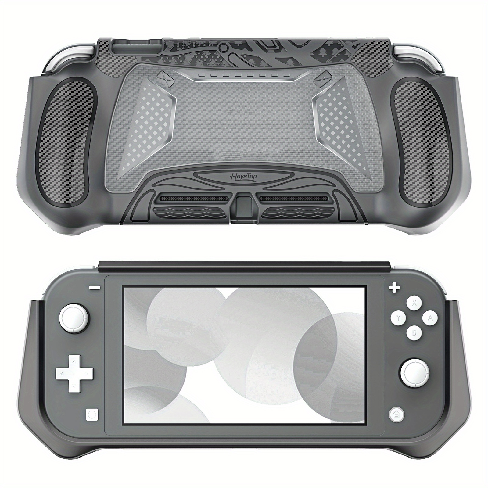 Flip Cover Case for Nintendo Switch Lite, Case for Nintendo Switch Lite  with Grip - Gray : : Video Games