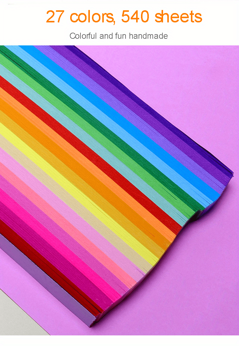 540 Sheets/Pack Star Origami Paper, Rainbow Gradient Lucky Star Paper  Strips, 27 Colors DIY Manual Creativity Art Crafts Decoration, Gifts For  Teenage