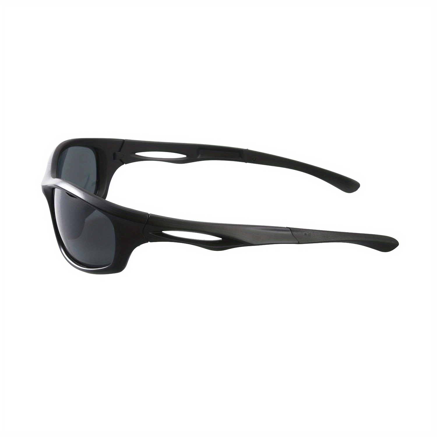 Futuristic Wrap Around Silvery Cyber Sunglasses Polarized Outdoor ...