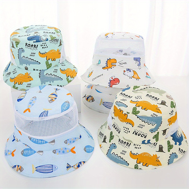 Children Mesh Cap Summer Beach Hat Sun-Protective Infant Fishing