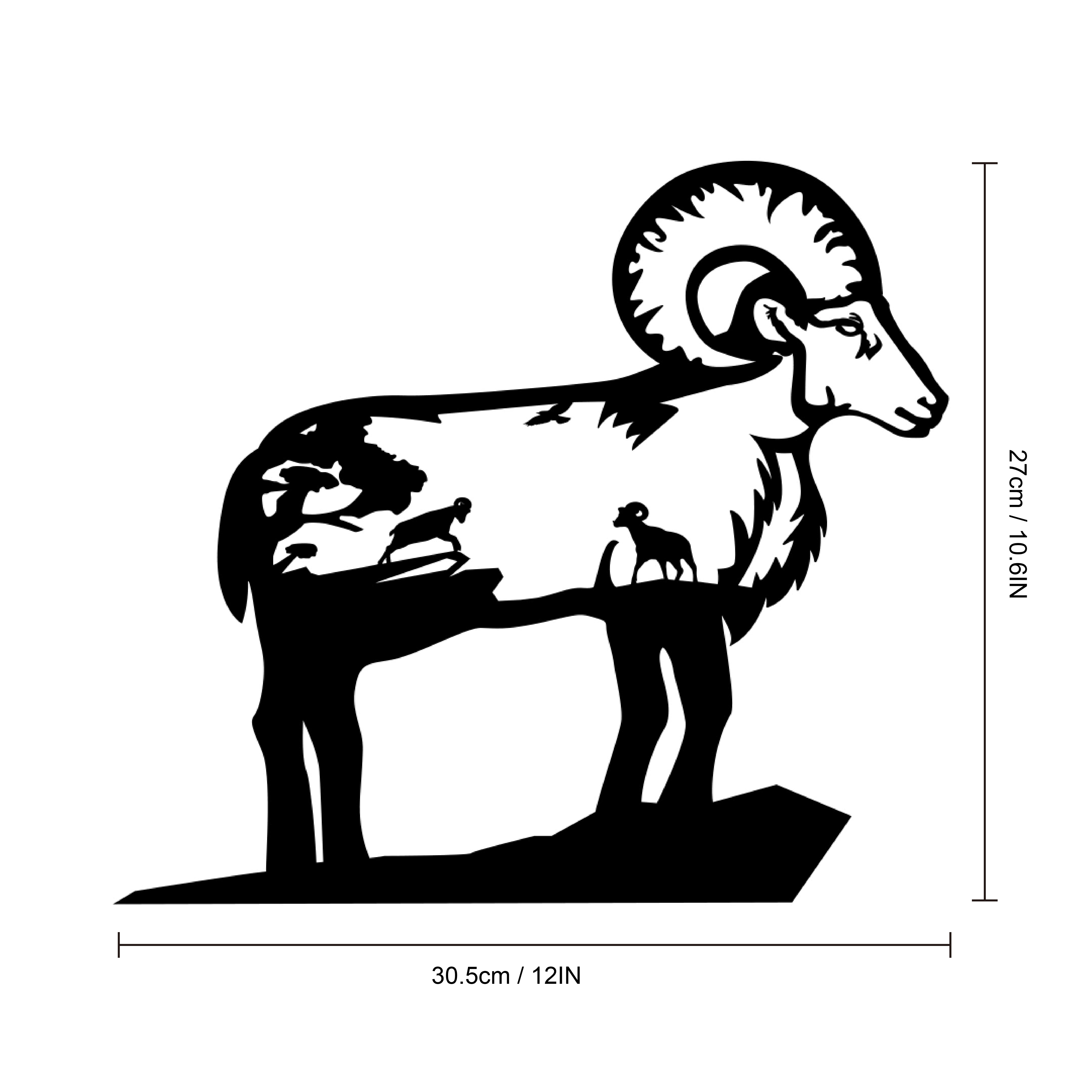bighorn sheep silhouette
