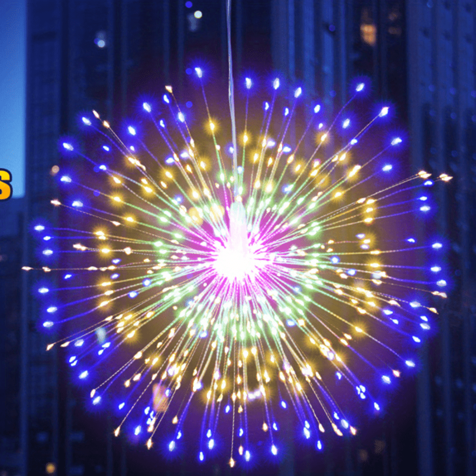 Firework Lights 200 Led Copper Wire Starburst Light 8 - Temu