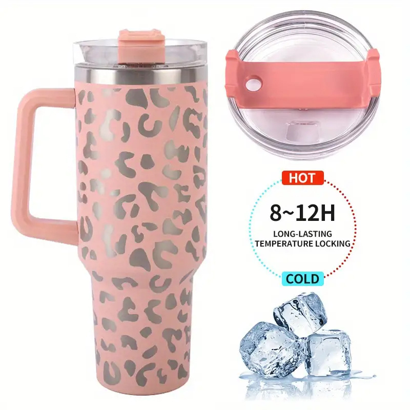 30oz Colors Leopard Stainless Steel Thermal Tumbler, Stanly Car Cups,  Portable Drinking Cups, For Car, Home, Office, Summer Drinkware, Travel  Accessories, Home … in 2023