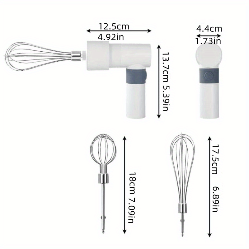 1pc wireless rechargeable cream beater cake baking electric egg beater household mini cream automatic beater handheld charging mixing machine details 9