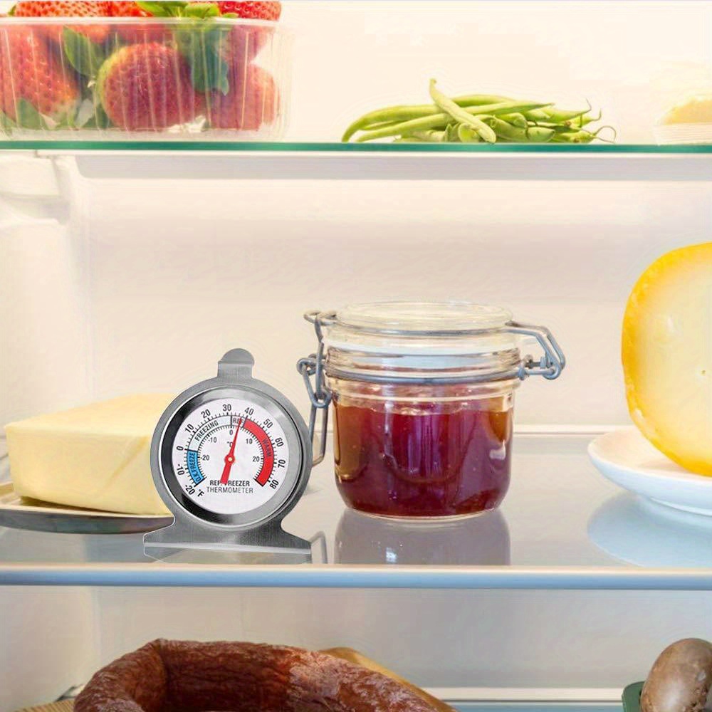 Refrigerator Thermometer Large Dial Freezer Thermometer Temu