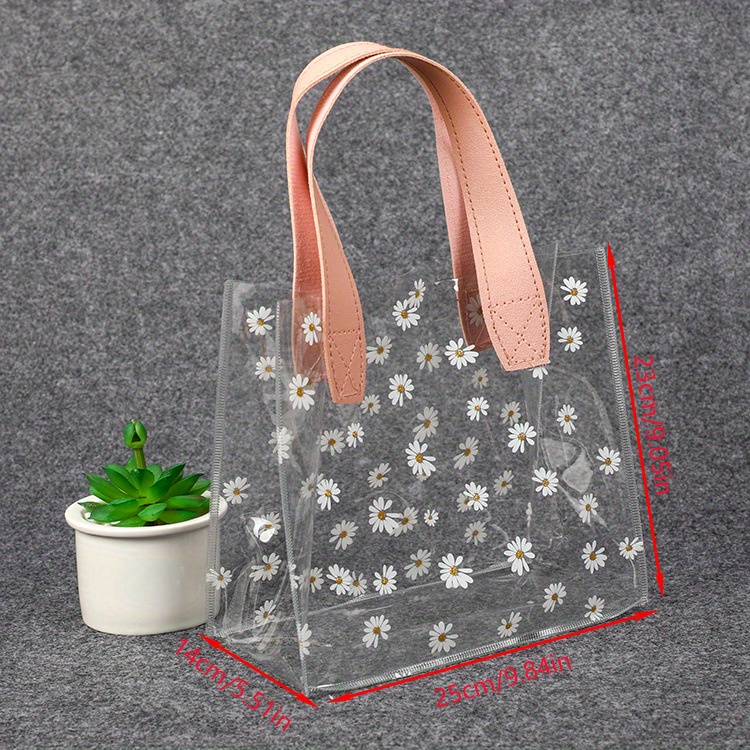 DIY Transparent PVC Plastic Gift Bags, Flower Bouquet Bags