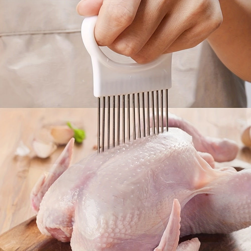 Stainless Steel Onion Holder: Perfect For Slicing Tomato - Temu