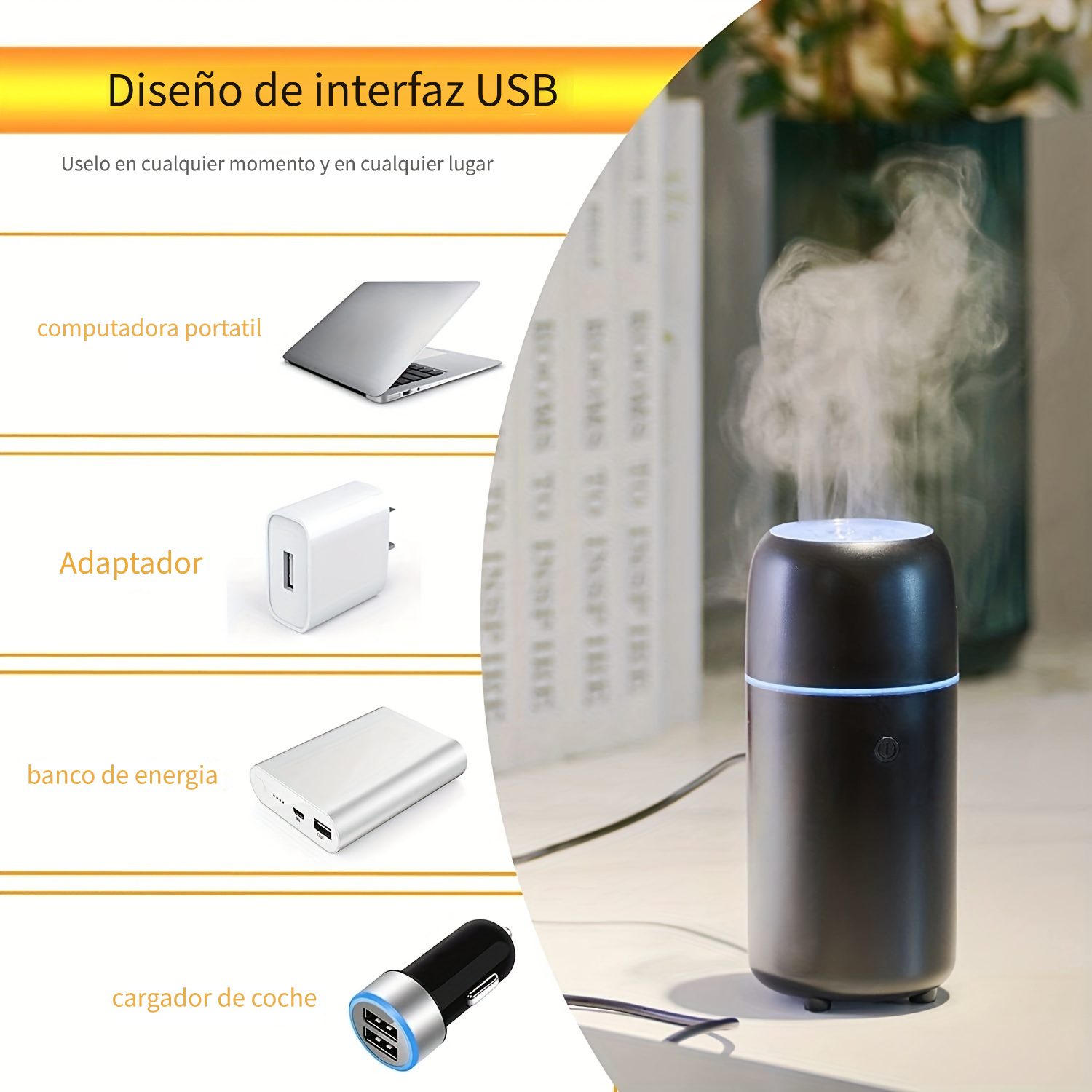 Aroma Difusor de Aceite humidificador de aire de madera de luz LED para el  hogar – Stop and Shop