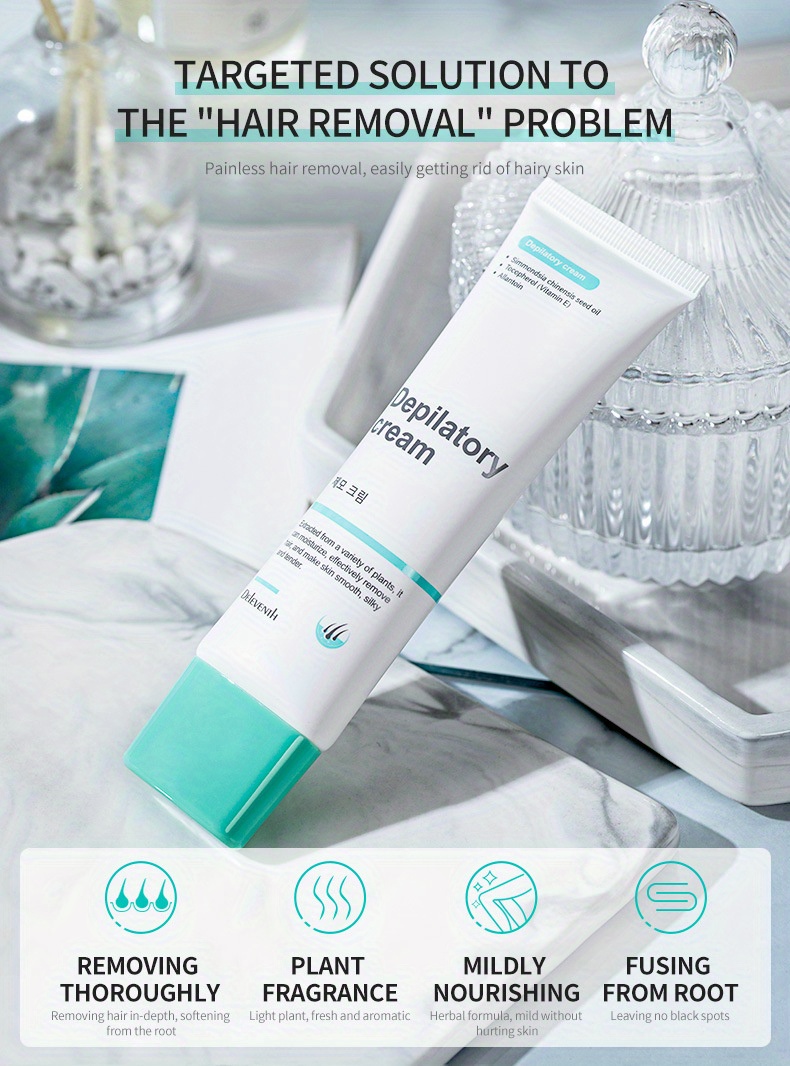 Depilatory Cream For Women Men Underarms Arms Legs Temu