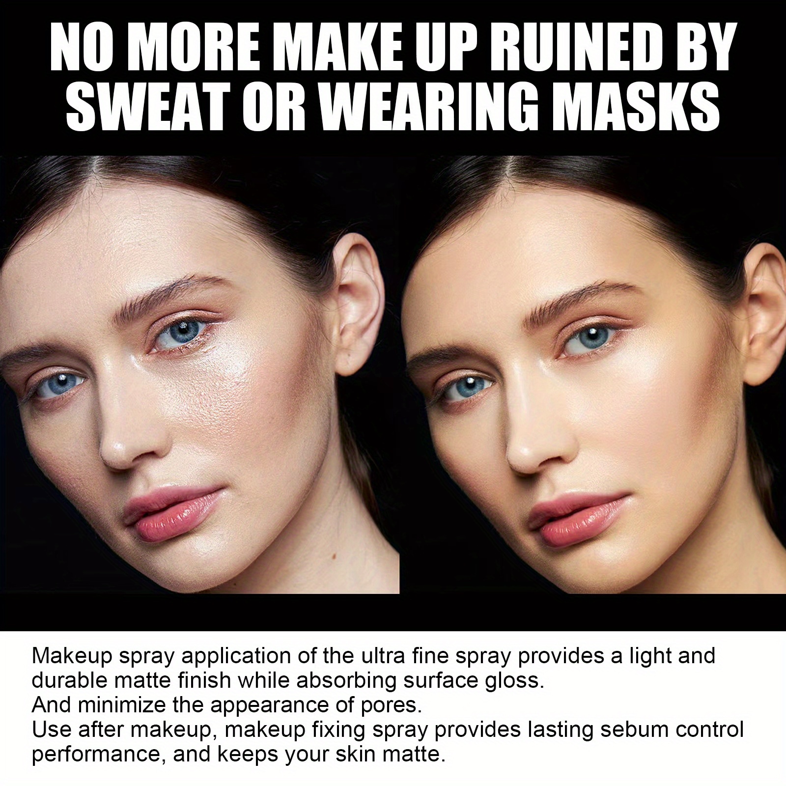 Matte Makeup Setting Spray Facial Refreshing Oil Control Long Lasting