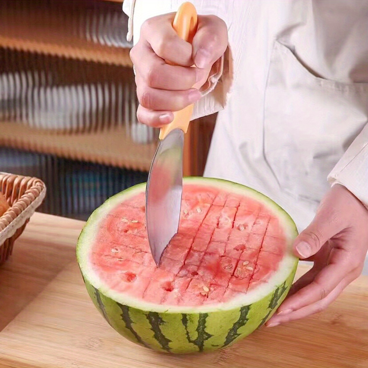 Watermelon Cutter Slicer Tool Stainless Steel Fruit Knife Molds