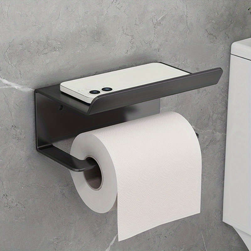 1ppc Roll Paper Holder Stainless Steel Toilet Punch free - Temu