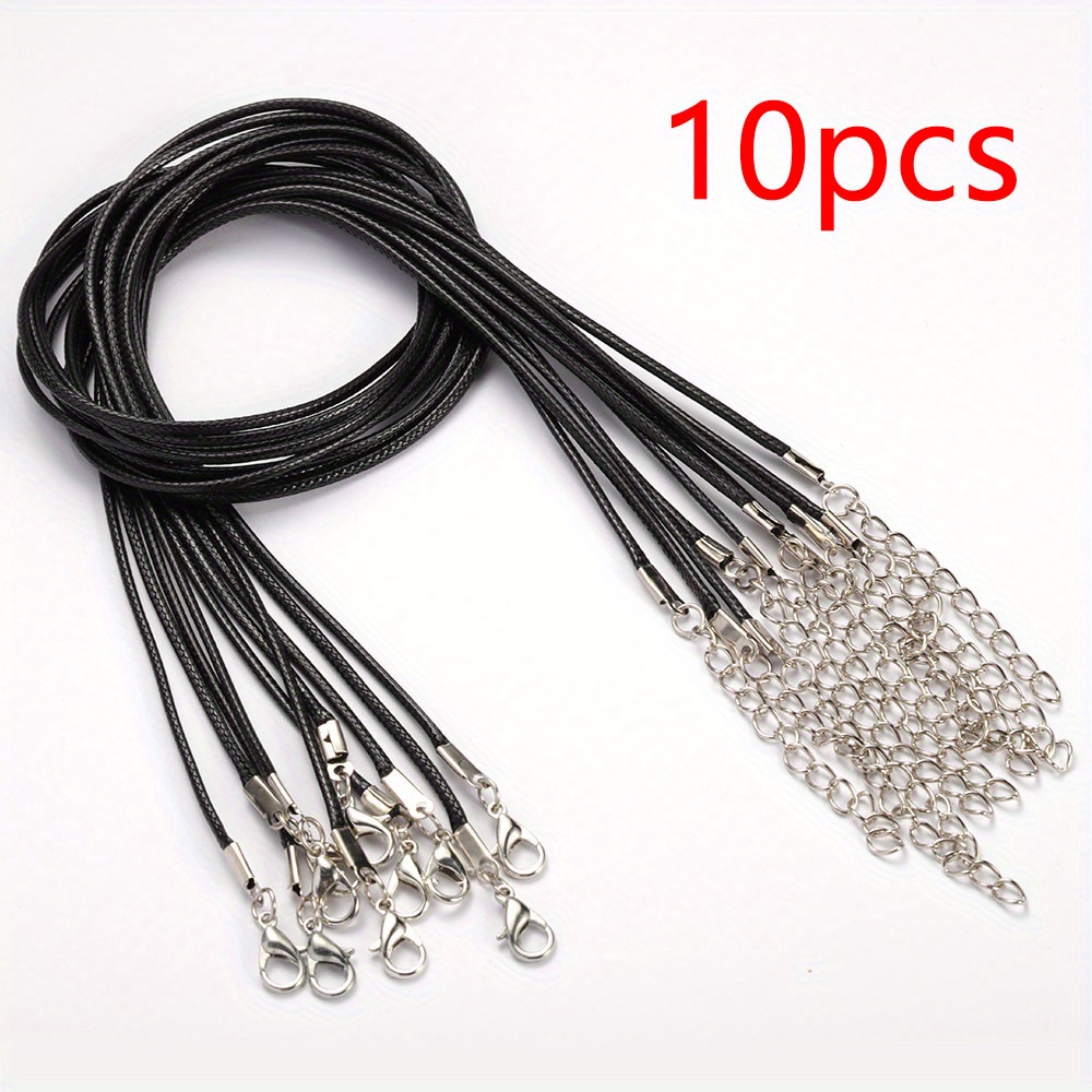 Colorful Fauxs Leather Cord Braided Rope Clasp Diy Jewelry - Temu