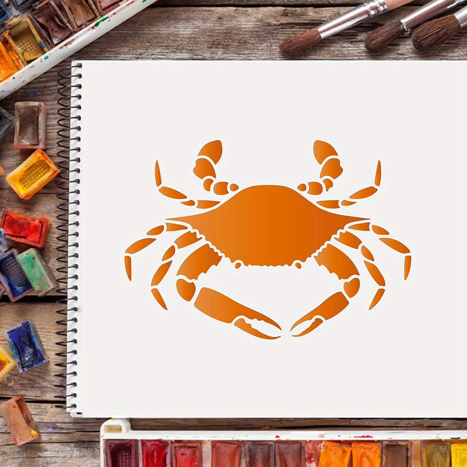 Crab Stencils Ocean Animal Stencil Templates Decoration Sea Creatures ...