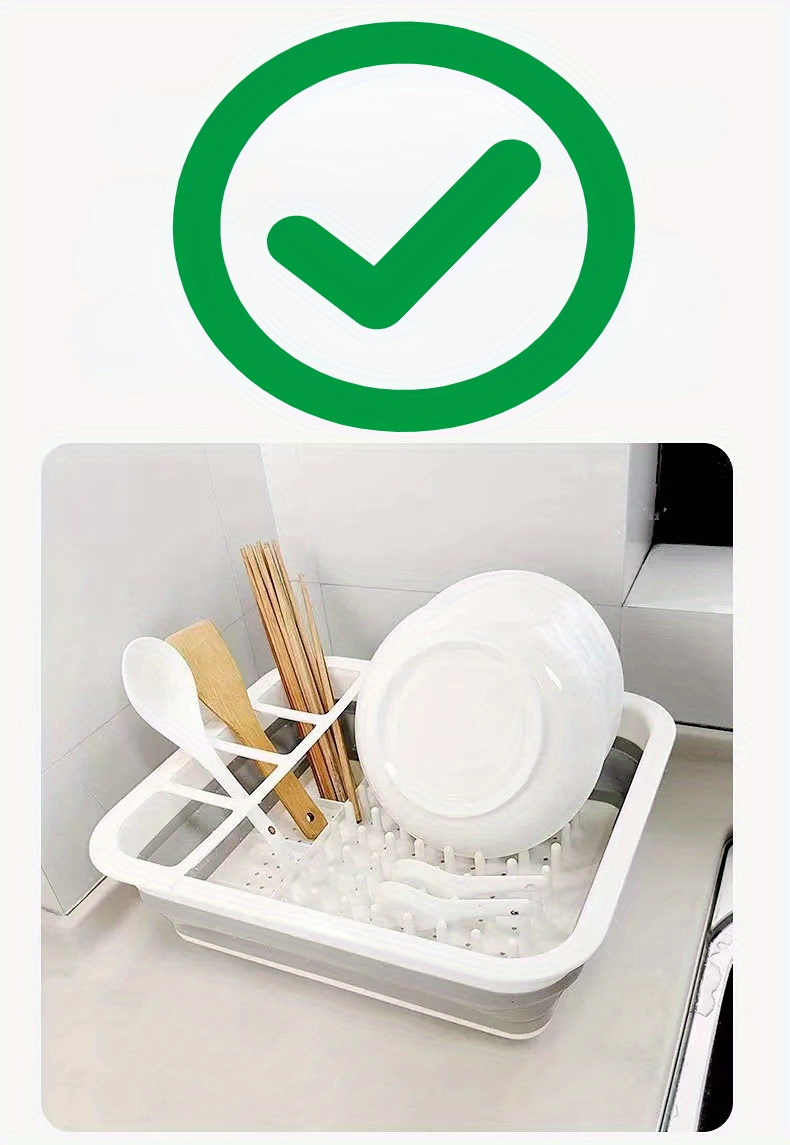 Collapsible Dish Drying Rack Foldable Dish Rack Dish Drainer - Temu ...