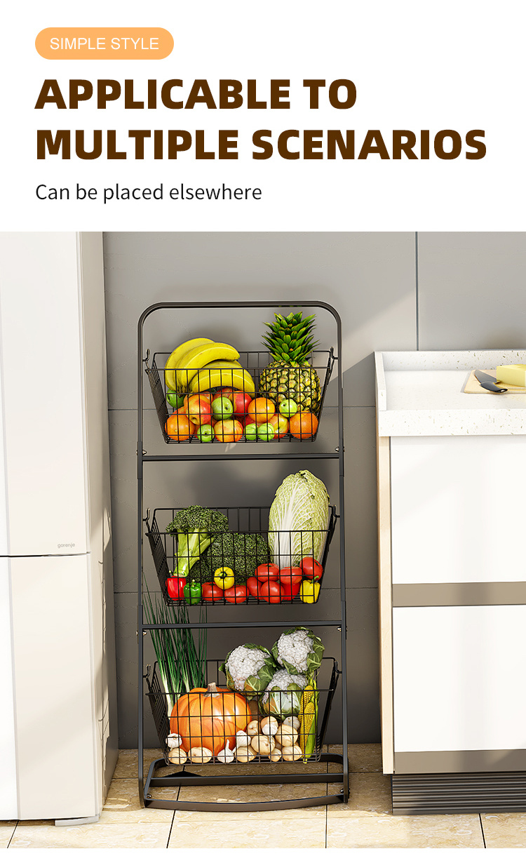 Fruit Basket 2/3 Tier Stackable Fruit And Vegetable Storage - Temu