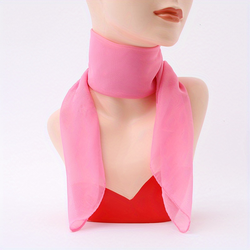 Bright Pink Bandana Neck Scarf, Accessories