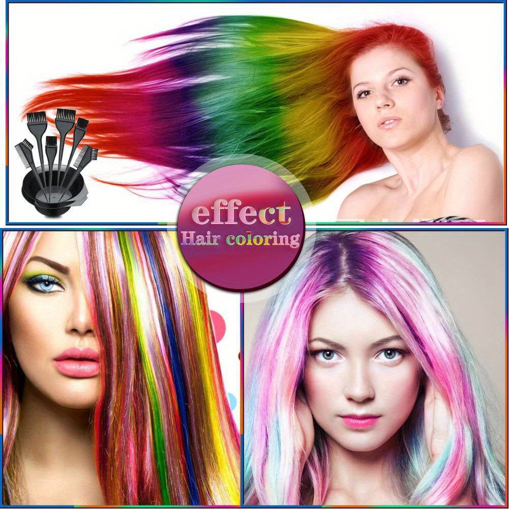 Hair Dye Coloring Kit Hair Tinting Bowl Hair Agitator Clips Temu
