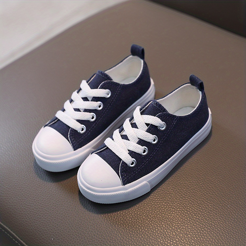 Boys navy clearance canvas shoes