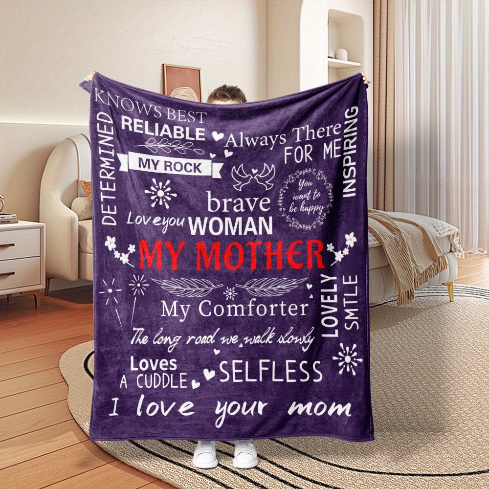 Gifts Blanket For Mom, Daughter Gifts For Mom, Dear Mom Blanket Gifts,  Mother's Day, Christmas, Valentine's Day, Soft Comfortable Flannel Throw  Blanket, Mom Bed Blanket Gifts - Temu Australia