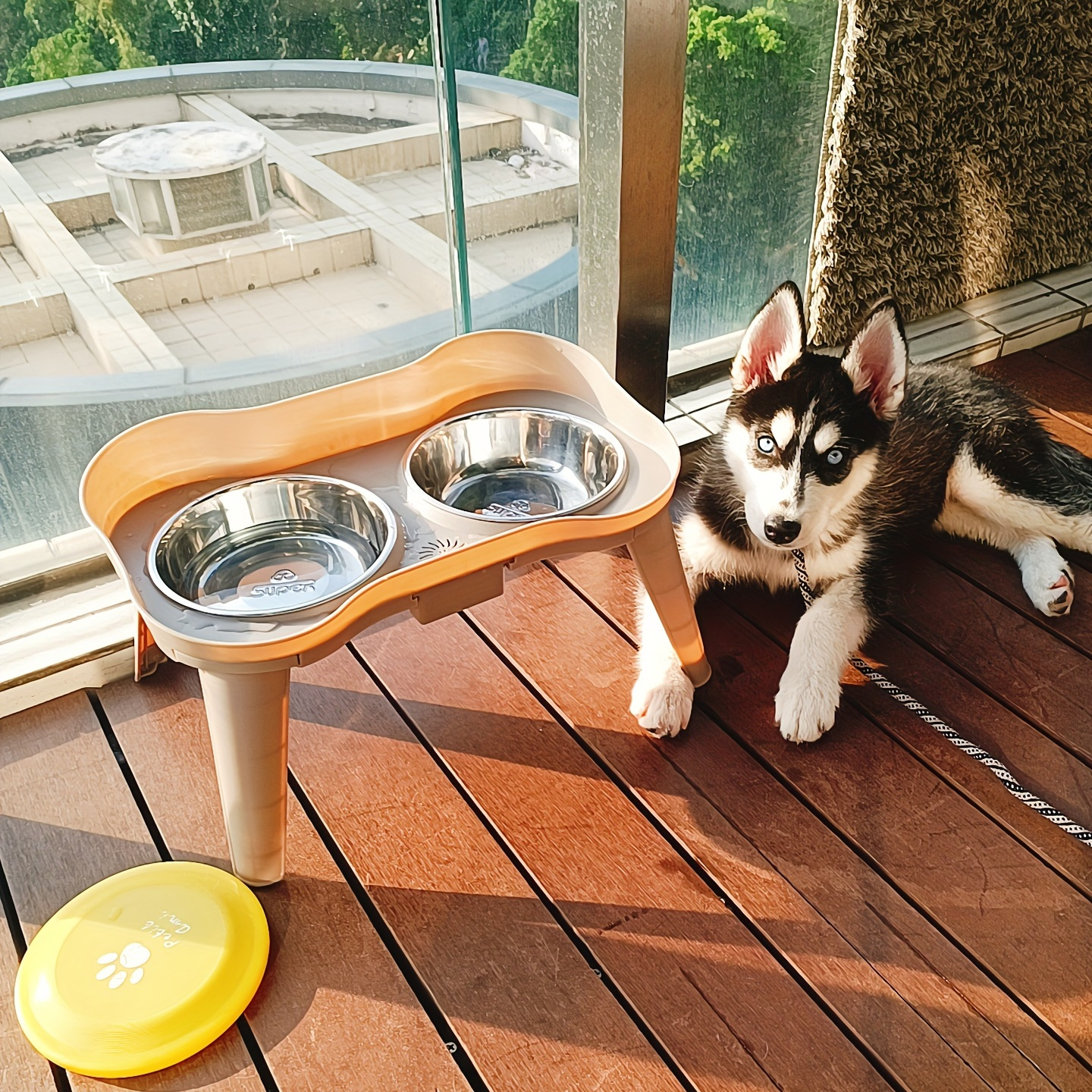 HYPERY Elevated Dog Bowls for Large Dogs Medium and Small