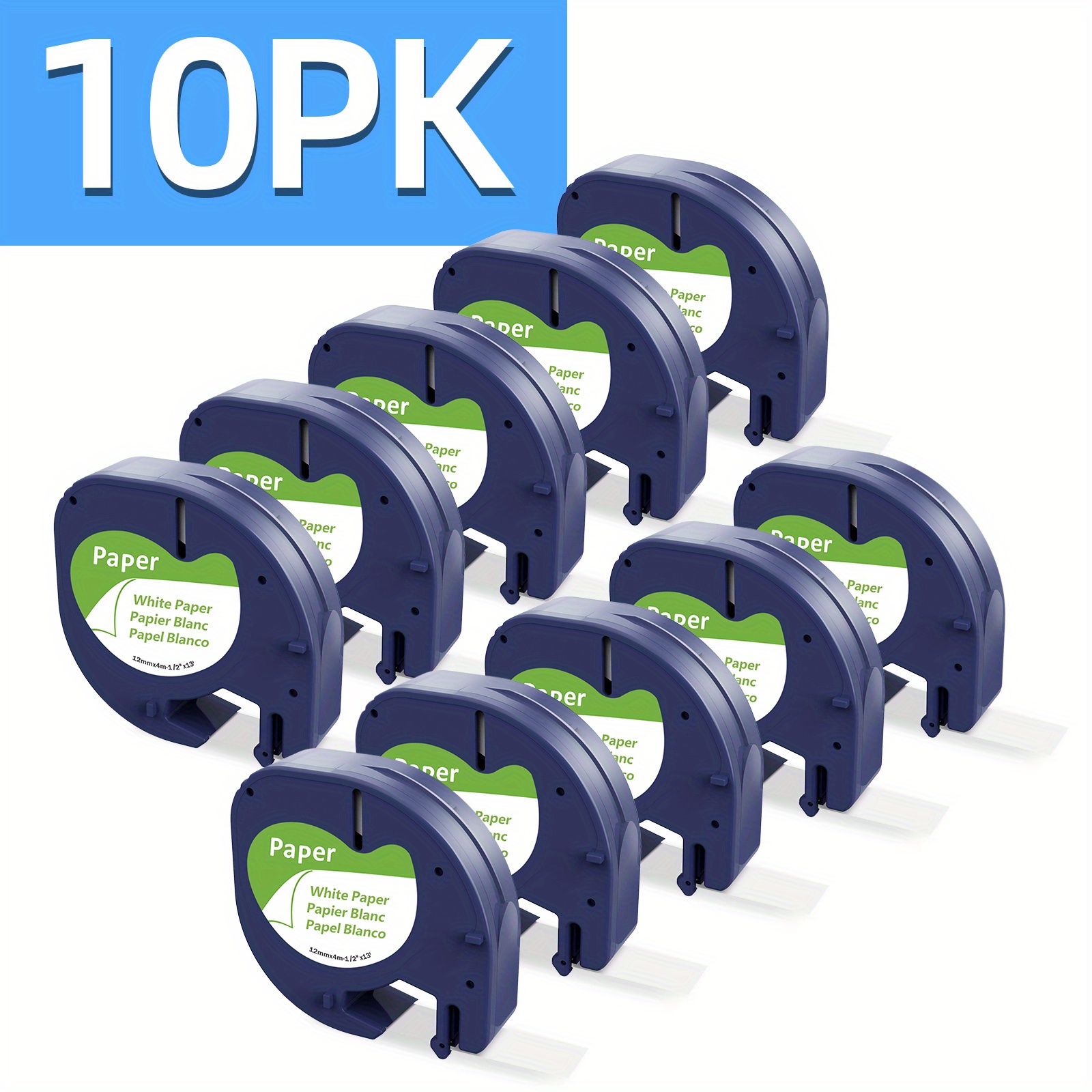 Pack Of 10, 91330, 12mm, White