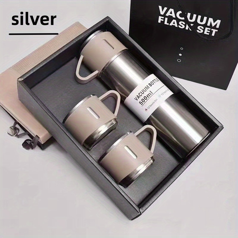 Stainless Steel Thermal Cup With Gift Box Set Double Layer - Temu