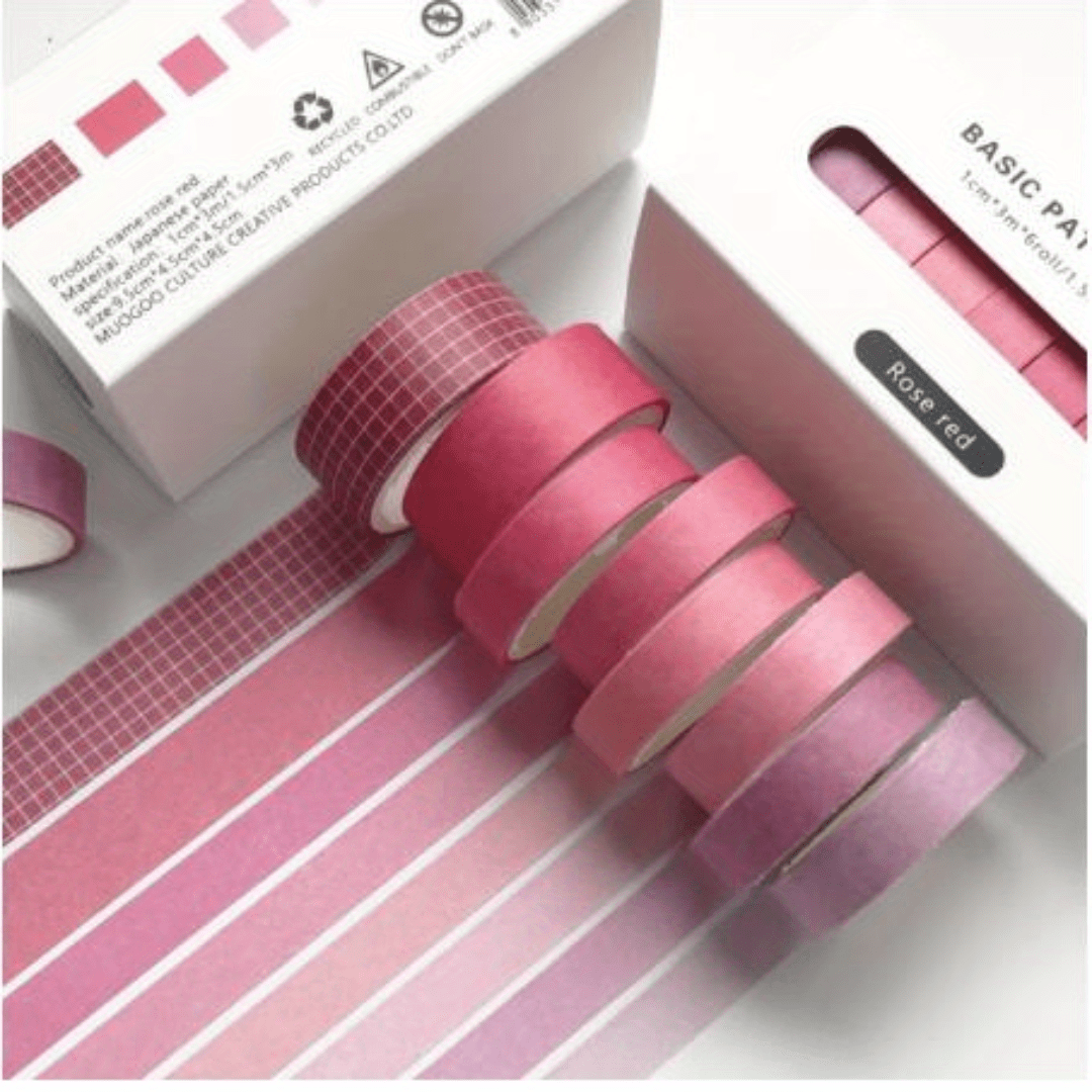 Journaling Simple Grid Lattice Masking Tape 5meter Roll Japanese