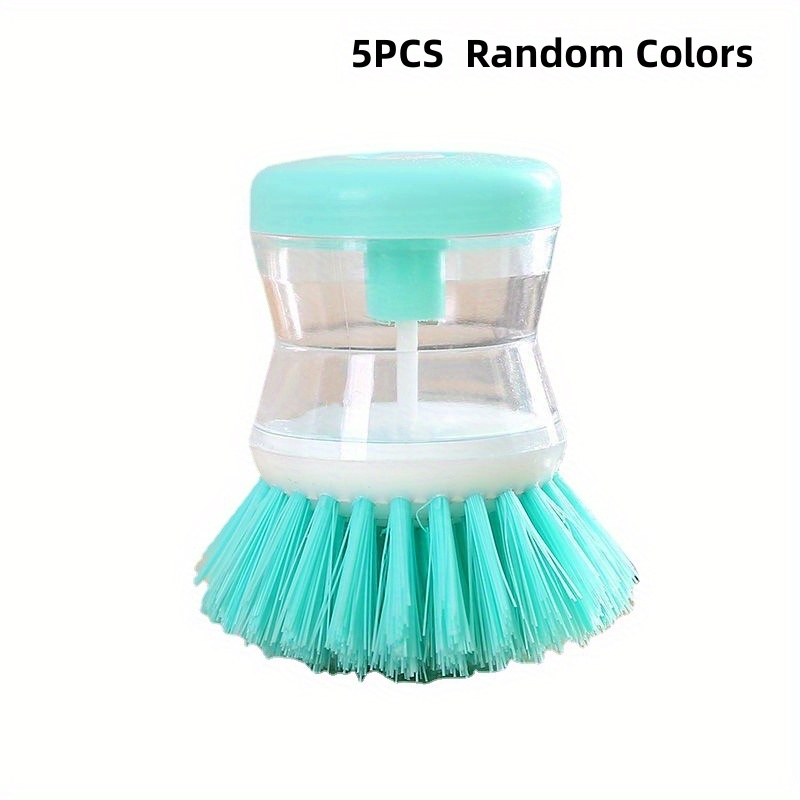 1pc Color Random Soap Dispensing Brush, Automatic Dish Scrubber