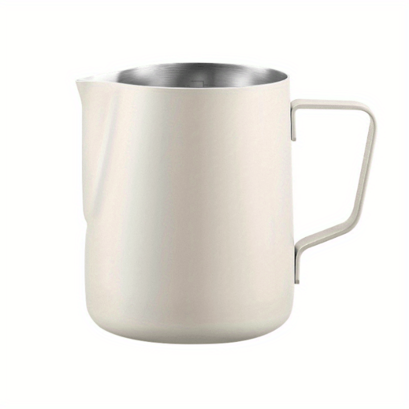 Pointed Nose Pull Flower Cylinder Thickened 304 Stainless Steel Coffee Pull  Flower Cup Professional Coffee Maker Milk Frother Cup Utensils - Temu