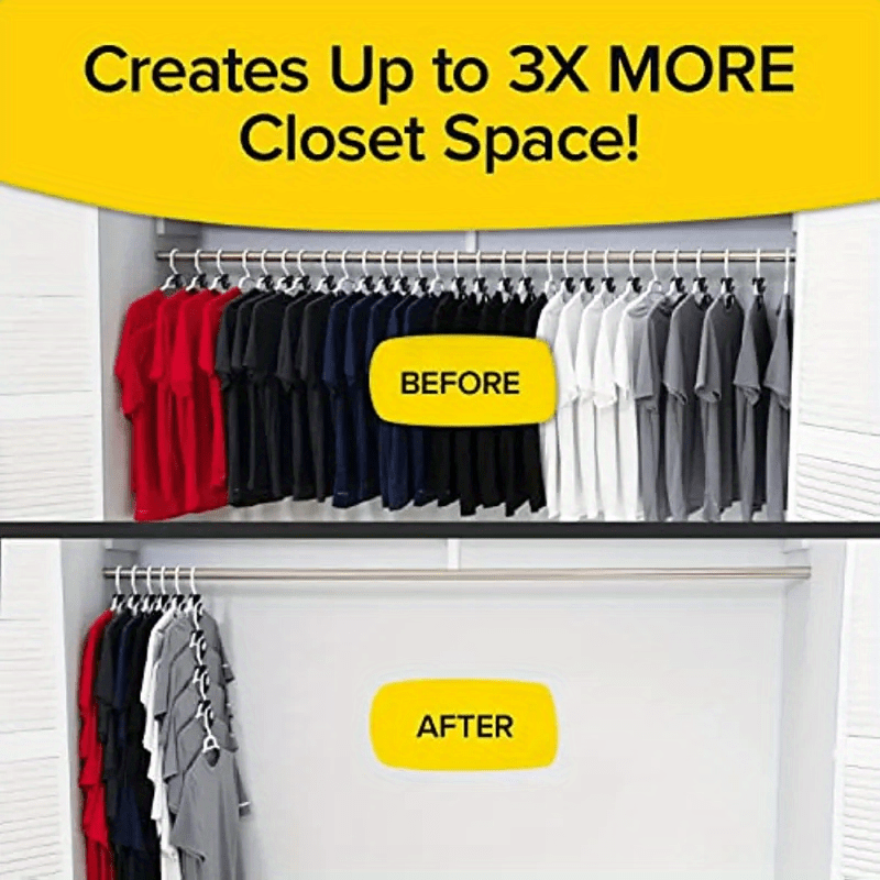 Space Saving Hanger Hooks, Space For Triangles Hangers, Space Saving Closet  Organizers And Storage Hanger Extender As-seen-on-tv (black) - Temu  Australia