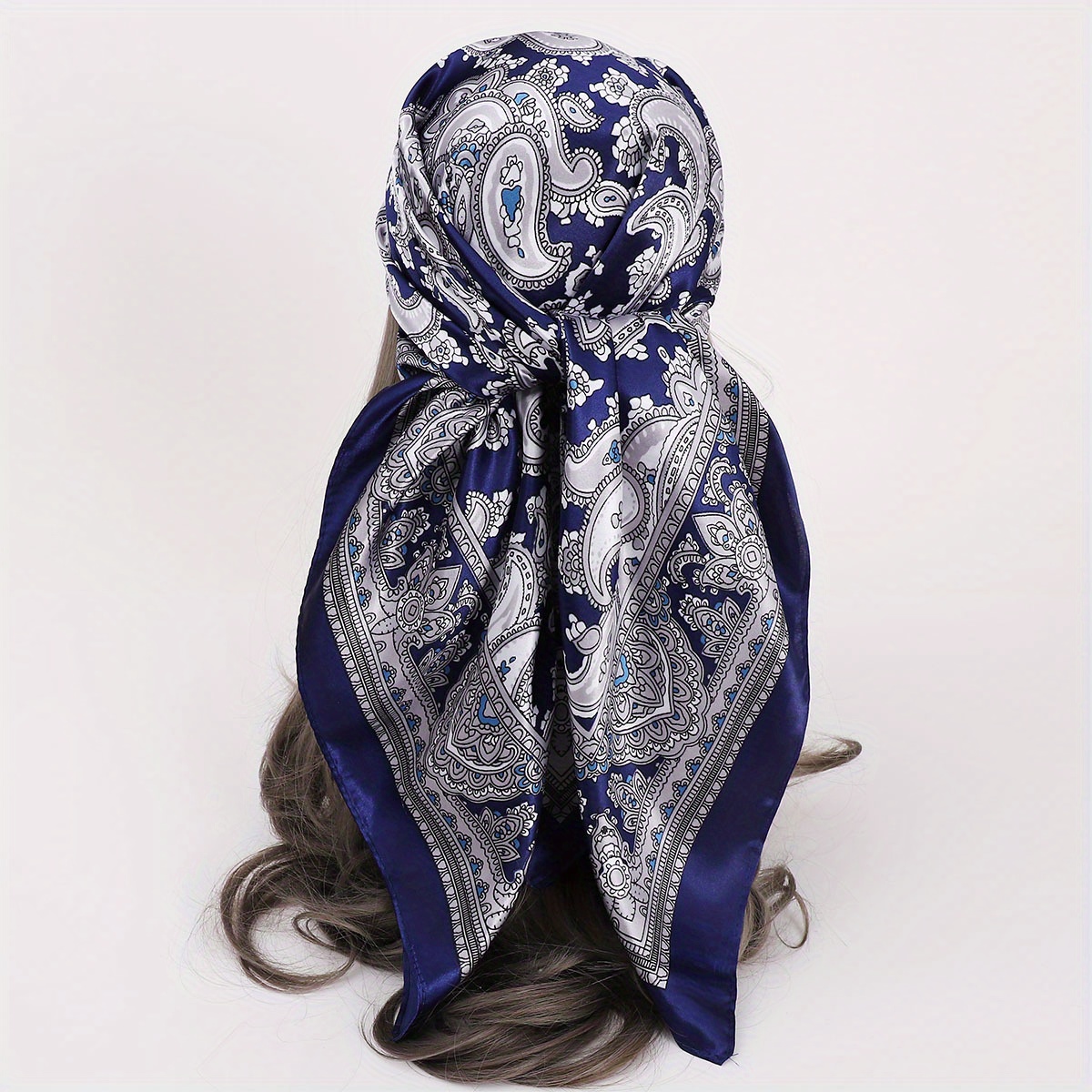 Vintage Silk Scarf Head Wrap