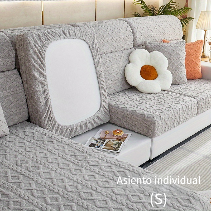  Fsogasilttlv Fundas de sofá para sofá 1 plaza, fundas de sofá  elásticas para sala de estar, funda elástica para sofá de 90 a 55.1 in (1  unidad) : Hogar y Cocina