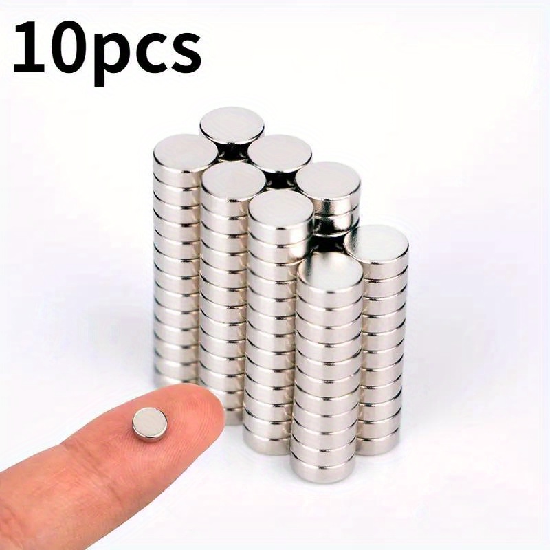 10~100pcs Mini Petits Aimants Circulaires 6mmx2mm Fort Frigo - Temu Canada