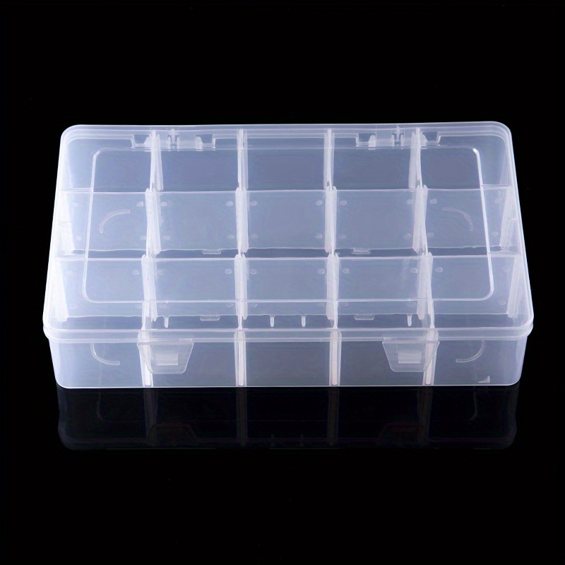 Clear Storage Box Adjustable Dividers Transparent Hardware - Temu